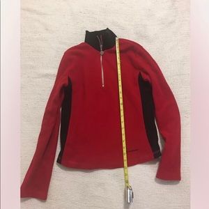 Old Navy Girls Red  1/4 Zip Pullover Fleece Size M